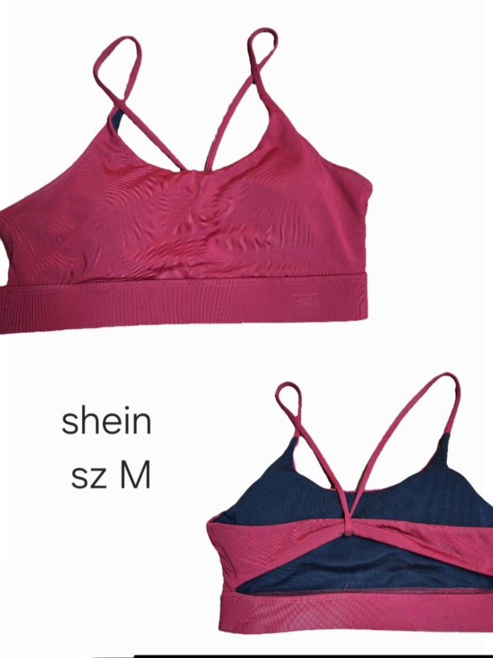 Strappy Red Sports Bra/top